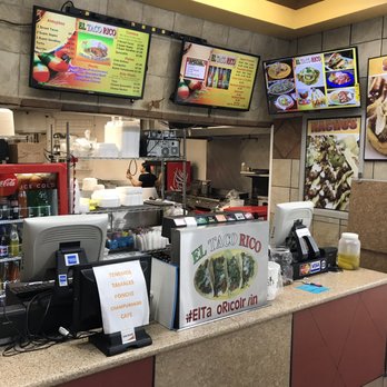 El Taco Rico - the counter and menus - Mexican Near Me - Irving, Texas El Taco Rico - the counter and menus - Mexican Near Me - Irving, Texas