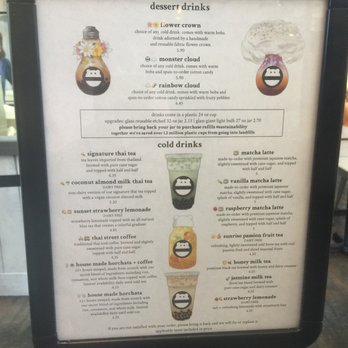 Mini Monster Cafe - Menu - Bubble Tea Near Me - Anaheim, California