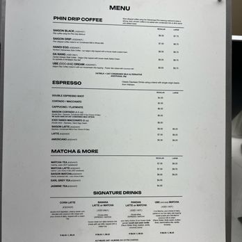 FifthSip - Menu - Coffee & Tea Near Me - New York, New York