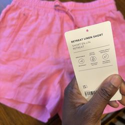 Athleta - Pink shorts ordered online on 26 June 2025 and picked up at the store on 27 June 2025