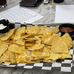 a tray of nachos a tray of nachos