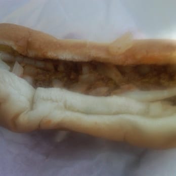 Danny's Cafe - Their chili dog - not my favorite -thin chili - American Near Me - Burlington, North Carolina