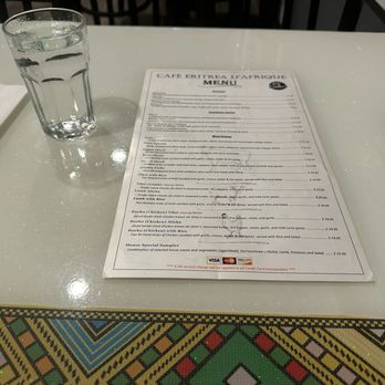 Cafe Eritrea D'Afrique - Menu - Ethiopian Near Me - Oakland, California