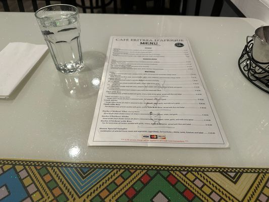 Menu photo 1 Cafe Eritrea D'Afrique Oakland, CA
