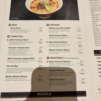 JINYA Ramen Bar - Hackensack - Ramen menu - Tapas/Small Plates Near Me - Hackensack, New Jersey