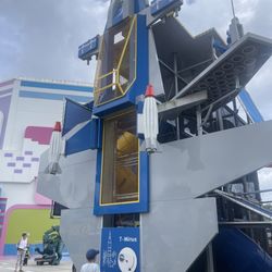 Play area for kids is a spaceship!
