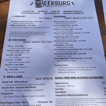 Beerburg Brewing - Beer menu - Breweries Near Me - Austin, Texas