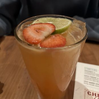 Blanco Cocina + Cantina - Smashed Strawberry & Mandarin, Sparkling Lime Sour - Tacos Near Me - Oak Brook, Illinois