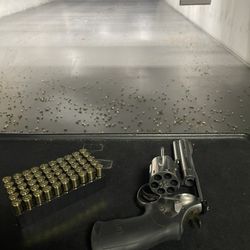 C&S Shooting Sports - Looking down range w S&W mdl 29
