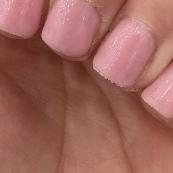 Topline Nails and Lashes - This is how she left the filing and gel before French - Nail Salons Near Me - Pico Rivera, California Topline Nails and Lashes - This is how she left the filing and gel before French - Nail Salons Near Me - Pico Rivera, California