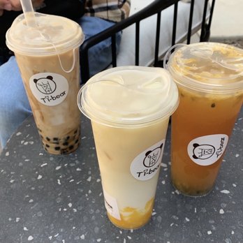 Tibear - QQ Mochi Milk Tea w boba, Mango Genmaicha Latte, Passion Fruit Refresher - Bubble Tea Near Me - Berkeley, California Tibear - QQ Mochi Milk Tea w boba, Mango Genmaicha Latte, Passion Fruit Refresher - Bubble Tea Near Me - Berkeley, California