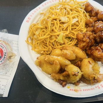 Panda Express - Honey walnut shrimp and orange chicken - Chinese Near Me - Morgantown, West Virginia