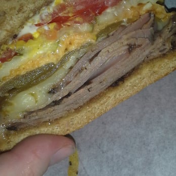 Sequoia Sandwich Company - The beef ortega melt. This shit is huge hahaa and messsssay and delicious - Sandwiches Near Me - Clovis, California