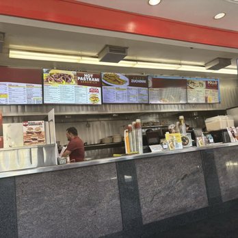 Tom's #1 - Front counter . Look at that huge menu. - Burgers Near Me - Ontario, California Tom's #1 - Front counter . Look at that huge menu. - Burgers Near Me - Ontario, California