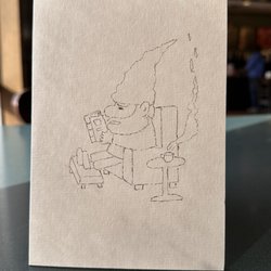 Barnes & Noble Booksellers - Sketching in the coffee shop.