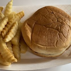 McDonalds Family Restaurant - Quarter pound hamburger basket with fries
