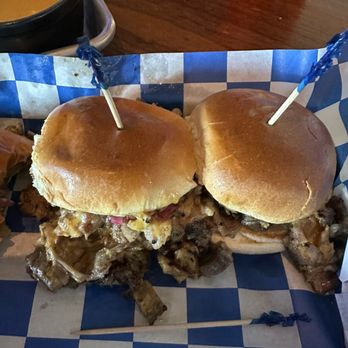Daddy Mac's Down Home Dive - Chopped Brisket Sliders - American Near Me - Asheville, North Carolina Daddy Mac's Down Home Dive - Chopped Brisket Sliders - American Near Me - Asheville, North Carolina