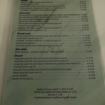Risoelatte - Menu 6/14/23 - Italian Near Me - Milan, Michigan