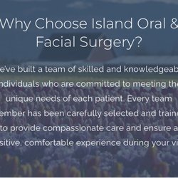 Island Oral & Facial Surgery - Screenshot from website