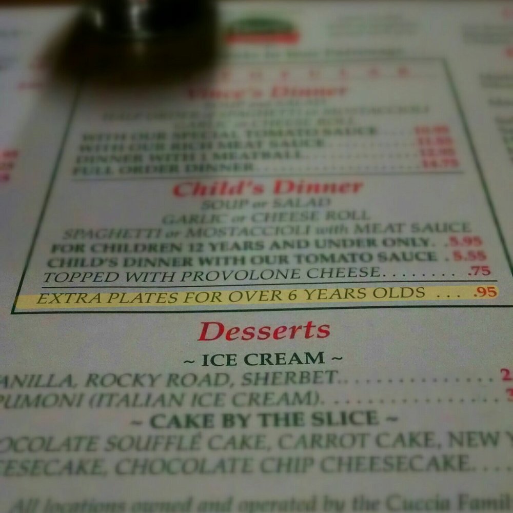Vince's Spaghetti - Please read highlighted part...there's a first time for everything, and this was definitely a first time for us. - Italian Near Me - Ontario, California Vince's Spaghetti - Please read highlighted part...there's a first time for everything, and this was definitely a first time for us. - Italian Near Me - Ontario, California
