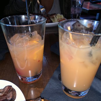 Ja' Grill Hyde Park - Difference between regular Rum Punch and overproof Rum Punch. Regular on the right. - Lounges Near Me - Chicago, Illinois Ja' Grill Hyde Park - Difference between regular Rum Punch and overproof Rum Punch. Regular on the right. - Lounges Near Me - Chicago, Illinois