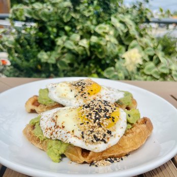 Spoke & Hub - Savory Croffle at Spoke & Hub - Breakfast & Brunch Near Me - Baton Rouge, Louisiana