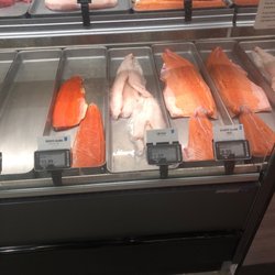 Amazon Fresh - A bit sparse if you ask me. Note the Halibut price is per piece, not pound.