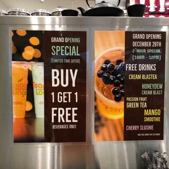 Teapioca Lounge - Promotions - Bubble Tea Near Me - Sugar Land, Texas Teapioca Lounge - Promotions - Bubble Tea Near Me - Sugar Land, Texas