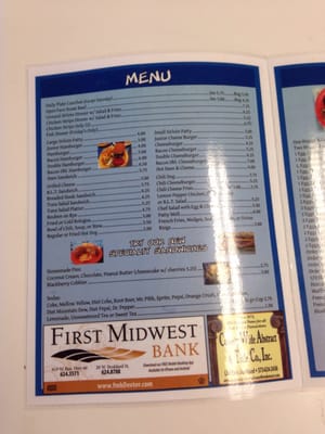 Menu photo 3 Airways Cafe Dexter, MO