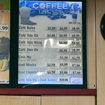 Lee's Sandwiches - Coffee menu - Sandwiches Near Me - San Jose, California Lee's Sandwiches - Coffee menu - Sandwiches Near Me - San Jose, California
