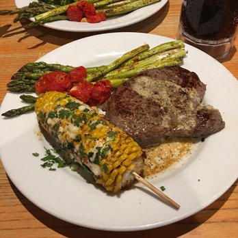 Chili's - Sirloin with roasted street corn and asparagus - American Near Me - West Nyack, New York