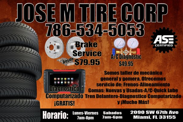Jose M Tires 2090 Ludlam Rd Miami Fl Auto Repair Mapquest