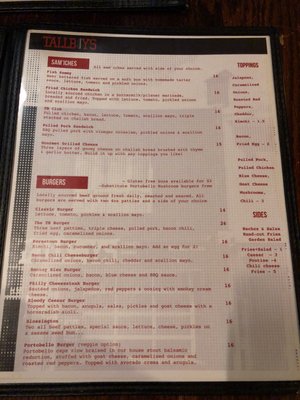 Menu photo 1 Tallboys Toronto, ON