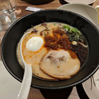 Ippudo San Francisco - Karaka ramen with egg - Ramen Near Me - San Francisco, California Ippudo San Francisco - Karaka ramen with egg - Ramen Near Me - San Francisco, California