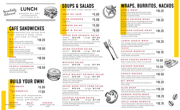 Menu photo 8 Seven Suns Coffee & Cafe Mount Shasta, CA