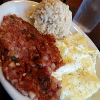 Eggs 'n Things - Egg whites, brown rice and corn beef hash. Was pleased to have the option of brown rice:) - Breakfast & Brunch Near Me - Honolulu, Hawaii Eggs 'n Things - Egg whites, brown rice and corn beef hash. Was pleased to have the option of brown rice:) - Breakfast & Brunch Near Me - Honolulu, Hawaii