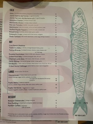 Menu photo 4 QP Tapas Miami, FL