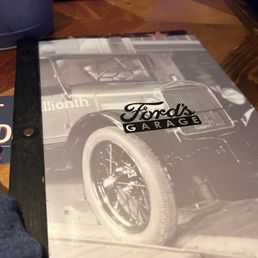 Front of menu