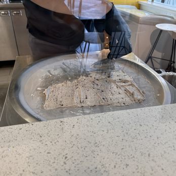Bango Creamery Encino - Making rolled ice cream - Ice Cream & Frozen Yogurt Near Me - Encino, California