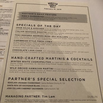Bonefish Grill - Menu - Seafood Near Me - Dublin, Ohio Bonefish Grill - Menu - Seafood Near Me - Dublin, Ohio