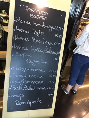 Menu photo 2 First Class Café Lisbon, 11 Menu photo 2 First Class Café Lisbon, 11