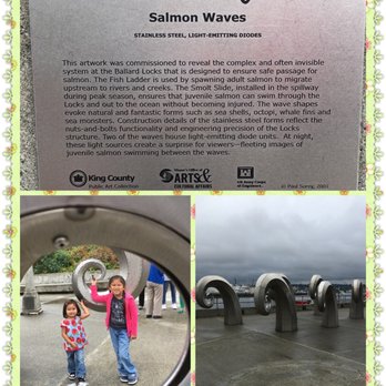 Hiram M Chittenden Locks - Salmon Waves Sculpture - Landmarks & Historical Buildings Near Me - Seattle, Washington Hiram M Chittenden Locks - Salmon Waves Sculpture - Landmarks & Historical Buildings Near Me - Seattle, Washington