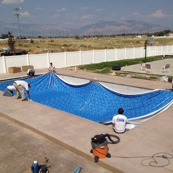 Pools and Projects - a pool being built - Landscaping Near Me