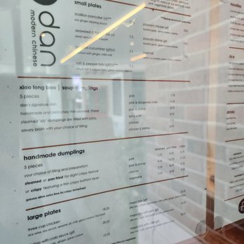 dan modern chinese - Menu - Chinese Near Me - Long Beach, California
