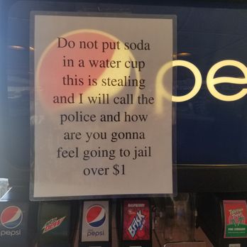 Maple Express - Really?  Im eating w/ a bunch of crooks & owner cares more about 15cents of soda syrup than $12 dishonest customer just spent on food - Chinese Near Me - Ogden, Utah
