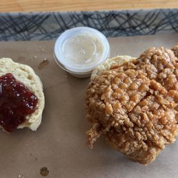 Hot Honey Chicken Biscuit Hot Honey Chicken Biscuit