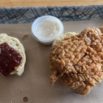 Grace Meat + Three - Hot Honey Chicken Biscuit - Southern Near Me - St Louis, Missouri Grace Meat + Three - Hot Honey Chicken Biscuit - Southern Near Me - St Louis, Missouri
