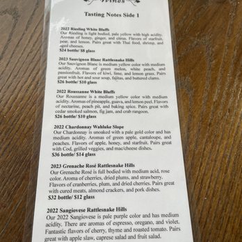 LaShellé - menu - Wineries Near Me - Woodinville, Washington