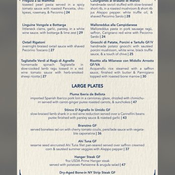 Nora Restaurant - Dinner Menu - Mediterranean Near Me - Chicago, Illinois