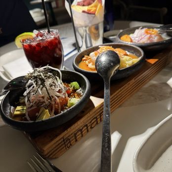 La Mar - Ceviche sampler - Peruvian Near Me - Bellevue, Washington